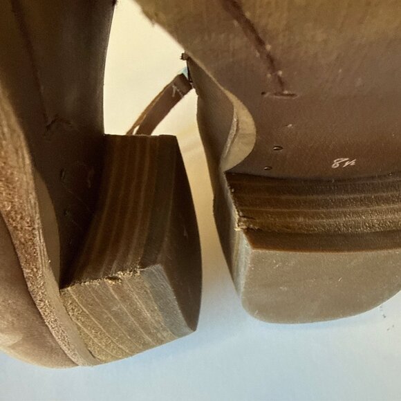 Sam Edelman Packer Ankle Boots Women’s Sz 8.5 Brown Suede Brown Side Zip - Picture 16 of 16